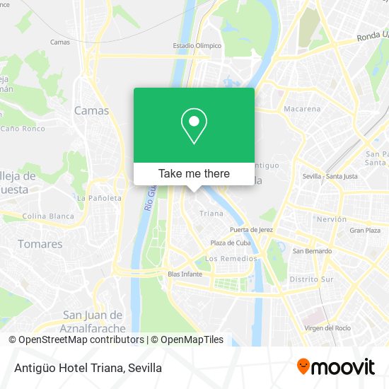 Antigüo Hotel Triana map