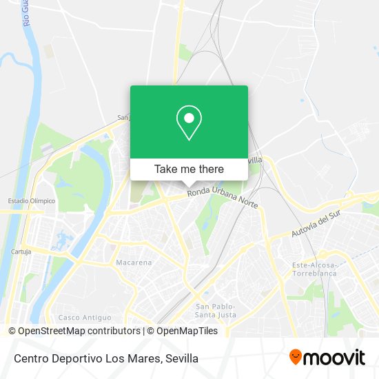 mapa Centro Deportivo Los Mares