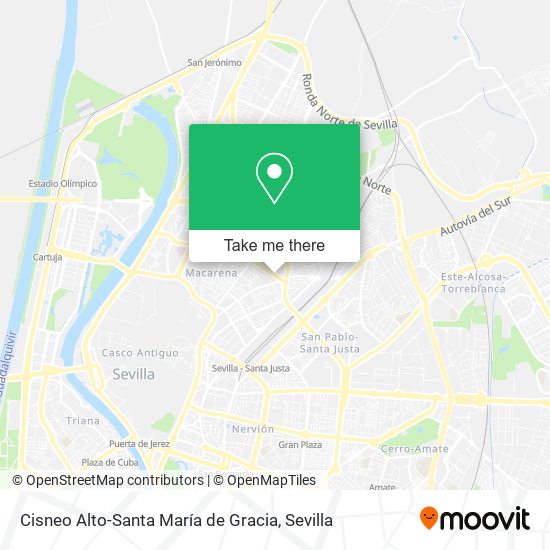 Cisneo Alto-Santa María de Gracia map