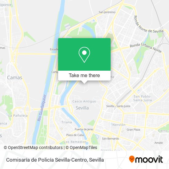 mapa Comisaría de Policía Sevilla-Centro