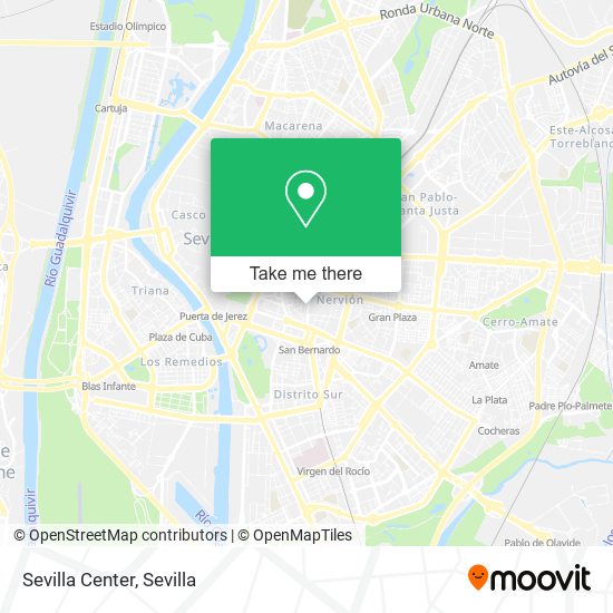 Sevilla Center map