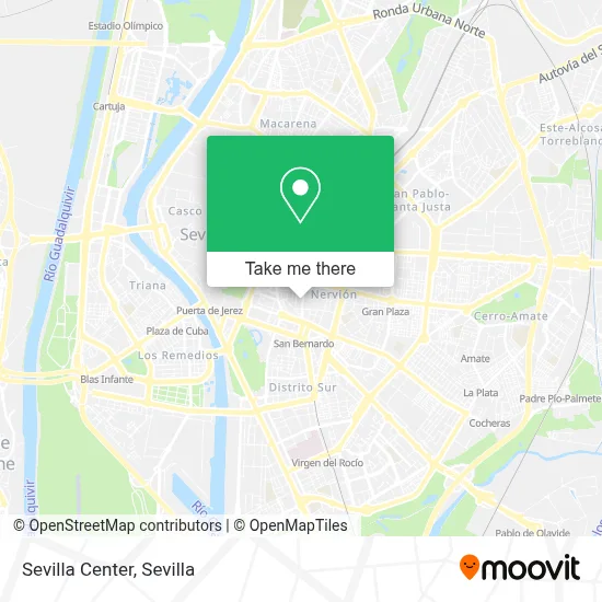 Sevilla Center map