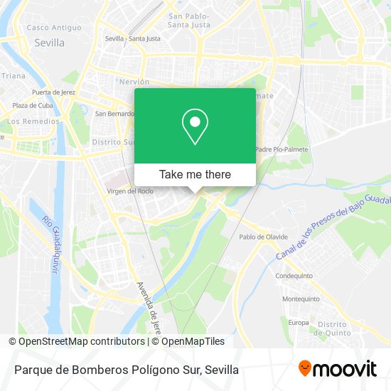 Parque de Bomberos Polígono Sur map