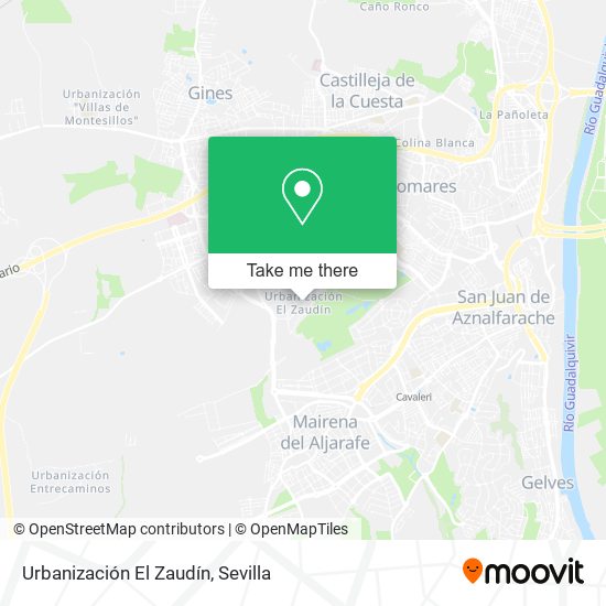 Urbanización El Zaudín map