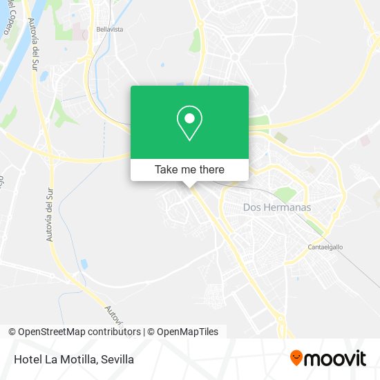 mapa Hotel La Motilla