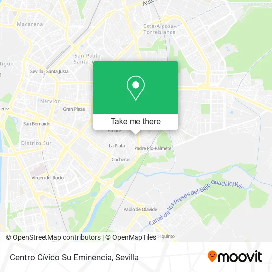Centro Cívico Su Eminencia map