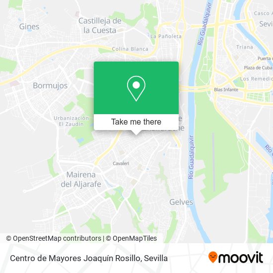 mapa Centro de Mayores Joaquín Rosillo