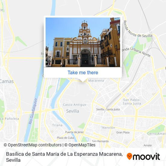 mapa Basílica de Santa María de La Esperanza Macarena