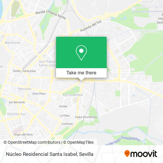 mapa Núcleo Residencial Santa Isabel