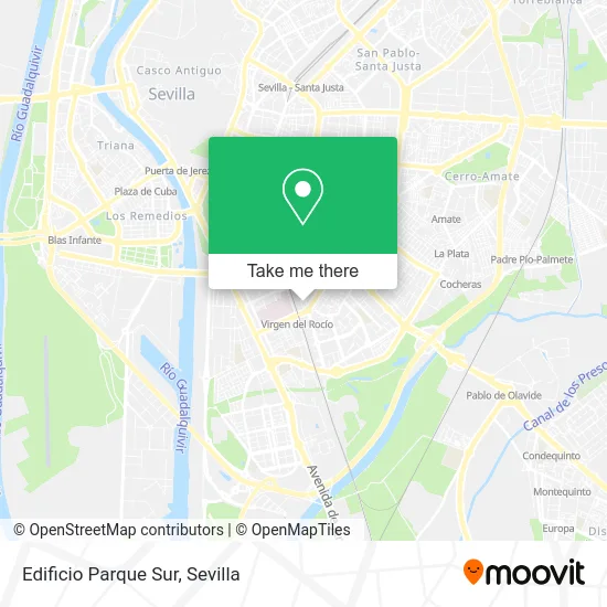 Edificio Parque Sur map