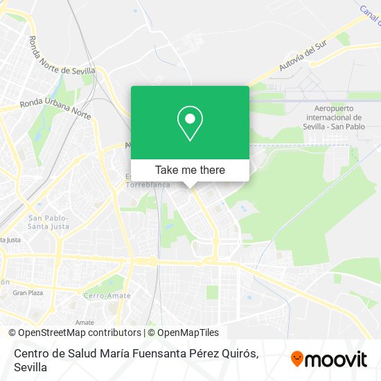 mapa Centro de Salud María Fuensanta Pérez Quirós