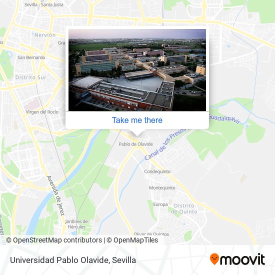 Universidad Pablo Olavide map