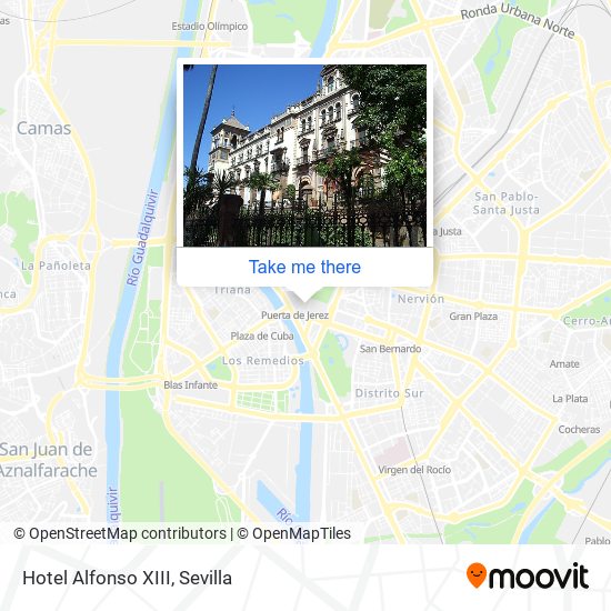 mapa Hotel Alfonso XIII
