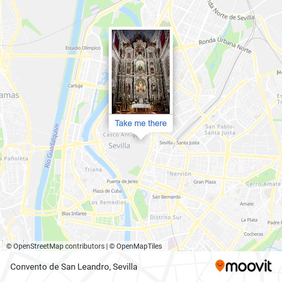 mapa Convento de San Leandro