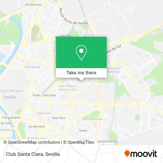 Club Santa Clara map
