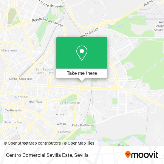 Centro Comercial Sevilla Este map