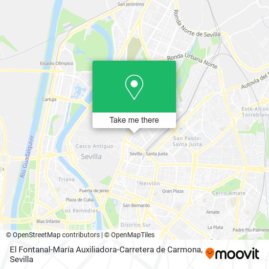 mapa El Fontanal-María Auxiliadora-Carretera de Carmona