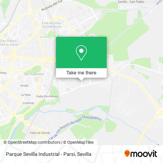 mapa Parque Sevilla Industrial - Parsi