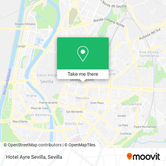 Hotel Ayre Sevilla map
