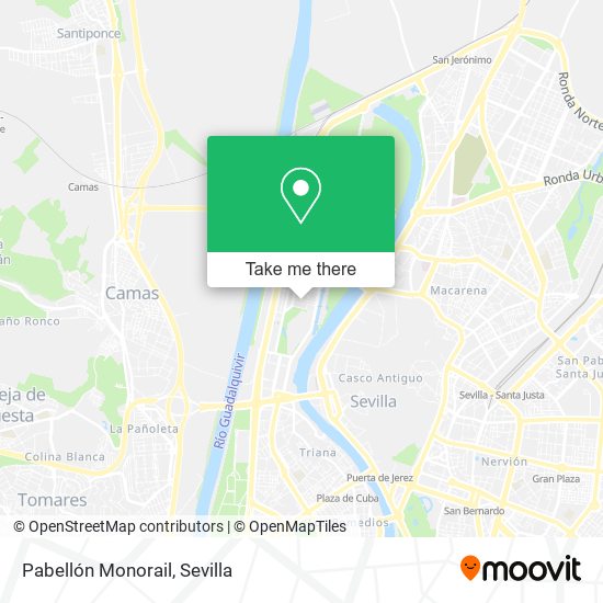 Pabellón Monorail map