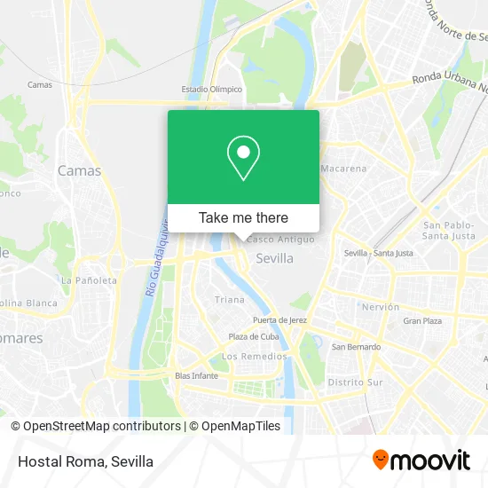 Hostal Roma map