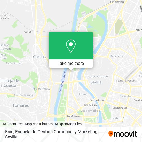 mapa Esic, Escuela de Gestión Comercial y Marketing