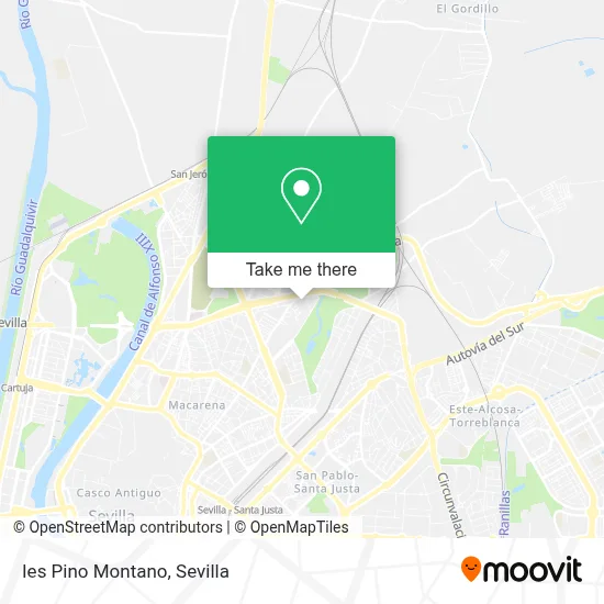 Ies Pino Montano map