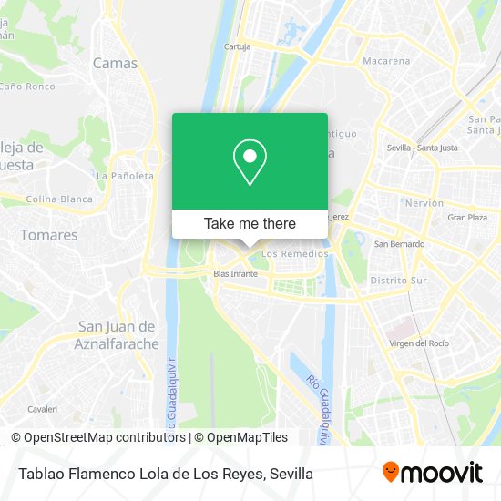 mapa Tablao Flamenco Lola de Los Reyes