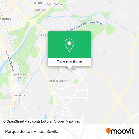 mapa Parque de Los Pinos