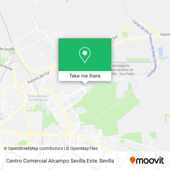 mapa Centro Comercial Alcampo Sevilla Este