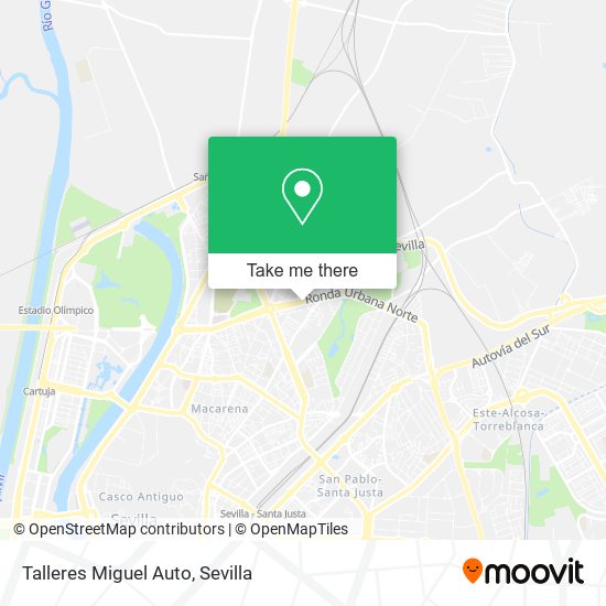 Talleres Miguel Auto map