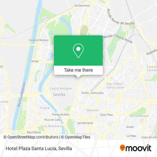 Hotel Plaza Santa Lucía map