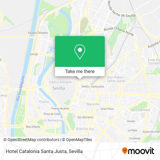 Hotel Catalonia Santa Justa map