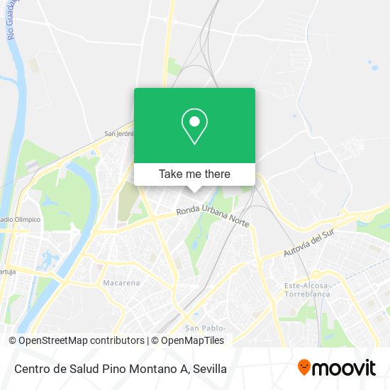 mapa Centro de Salud Pino Montano A