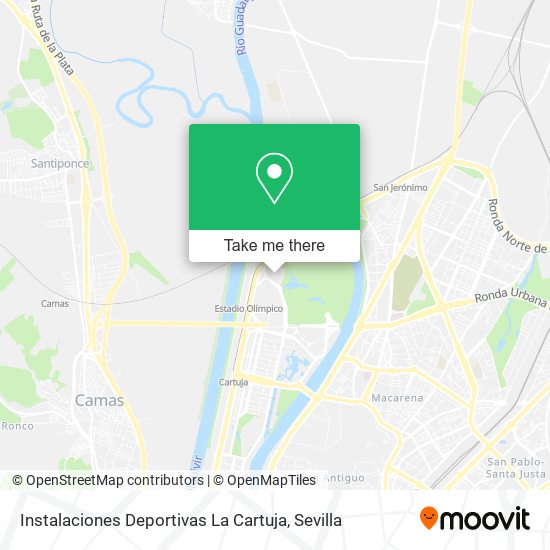 mapa Instalaciones Deportivas La Cartuja