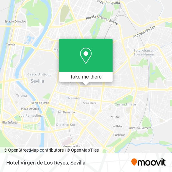 Hotel Virgen de Los Reyes map