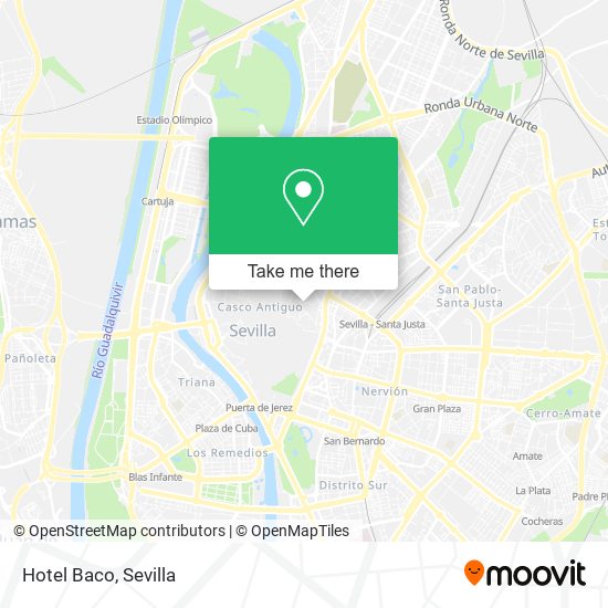 Hotel Baco map