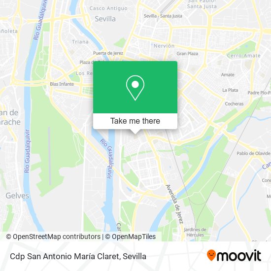 Cdp San Antonio María Claret map