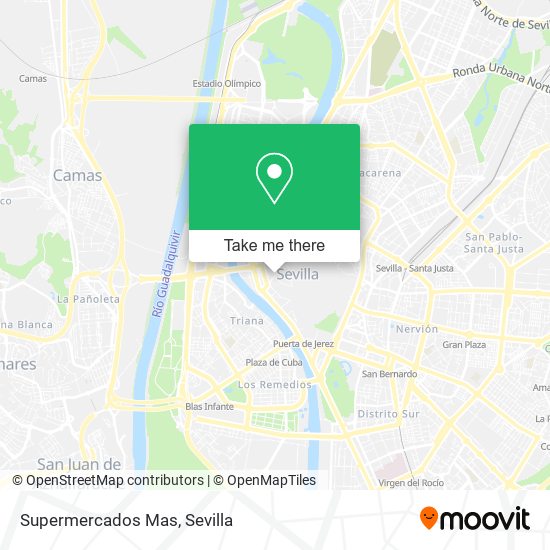 Supermercados Mas map