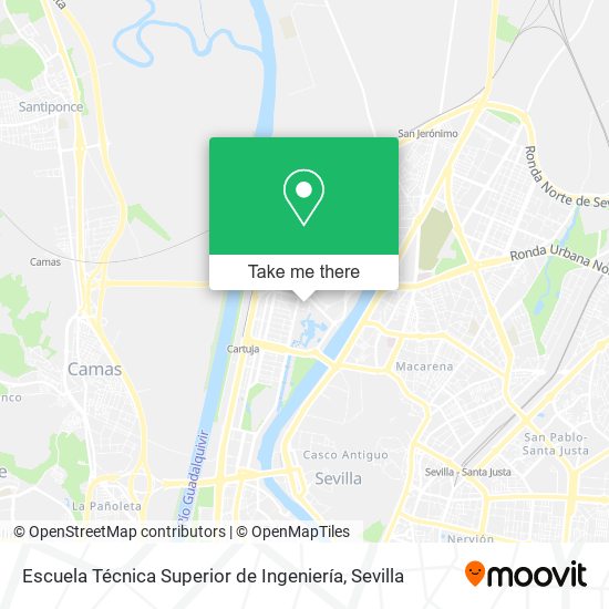 mapa Escuela Técnica Superior de Ingeniería