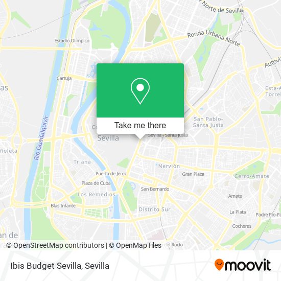 mapa Ibis Budget Sevilla