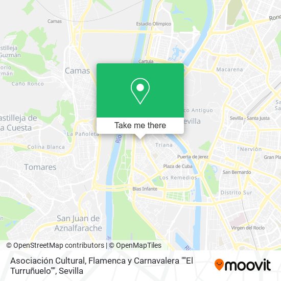 mapa Asociación Cultural, Flamenca y Carnavalera ""El Turruñuelo""