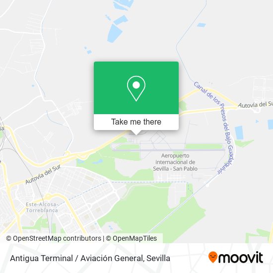Antigua Terminal / Aviación General map