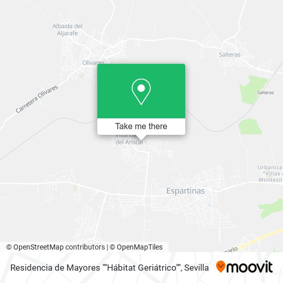 mapa Residencia de Mayores ""Hábitat Geriátrico""