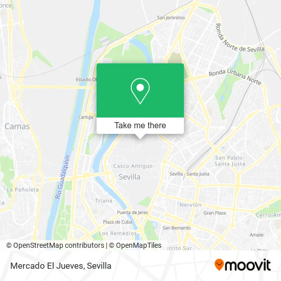 Mercado El Jueves map