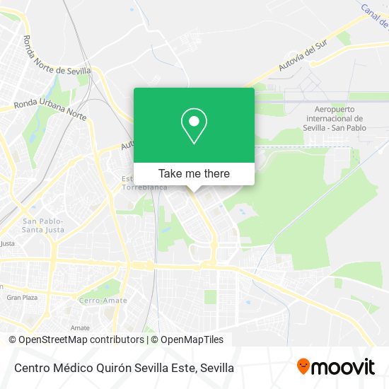 Centro Médico Quirón Sevilla Este map