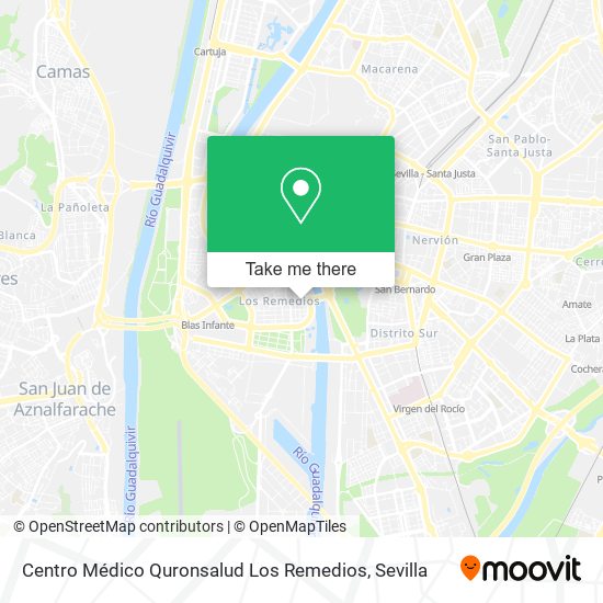 Centro Médico Quronsalud Los Remedios map