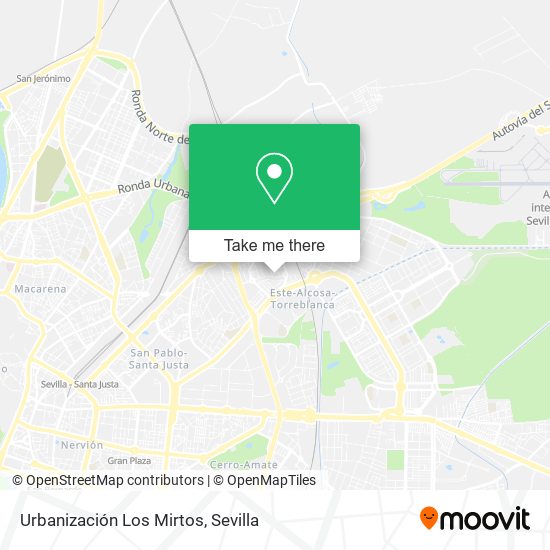 Urbanización Los Mirtos map