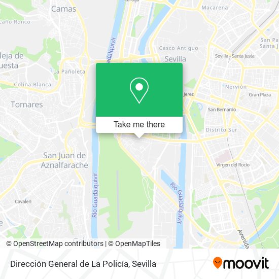 Dirección General de La Policía map