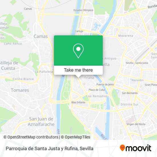 mapa Parroquia de Santa Justa y Rufina